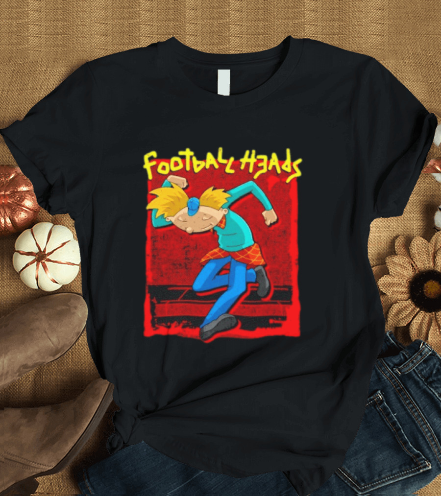 Hey Arnold Football Heads Nickelodeon Classic Cartoon T-Shirt