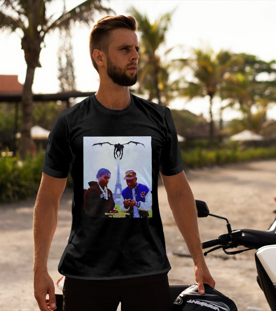 ASAP Rocky Tyler The Creator Eiffel Tower Married To The Money My Bitch Green T-Shirt