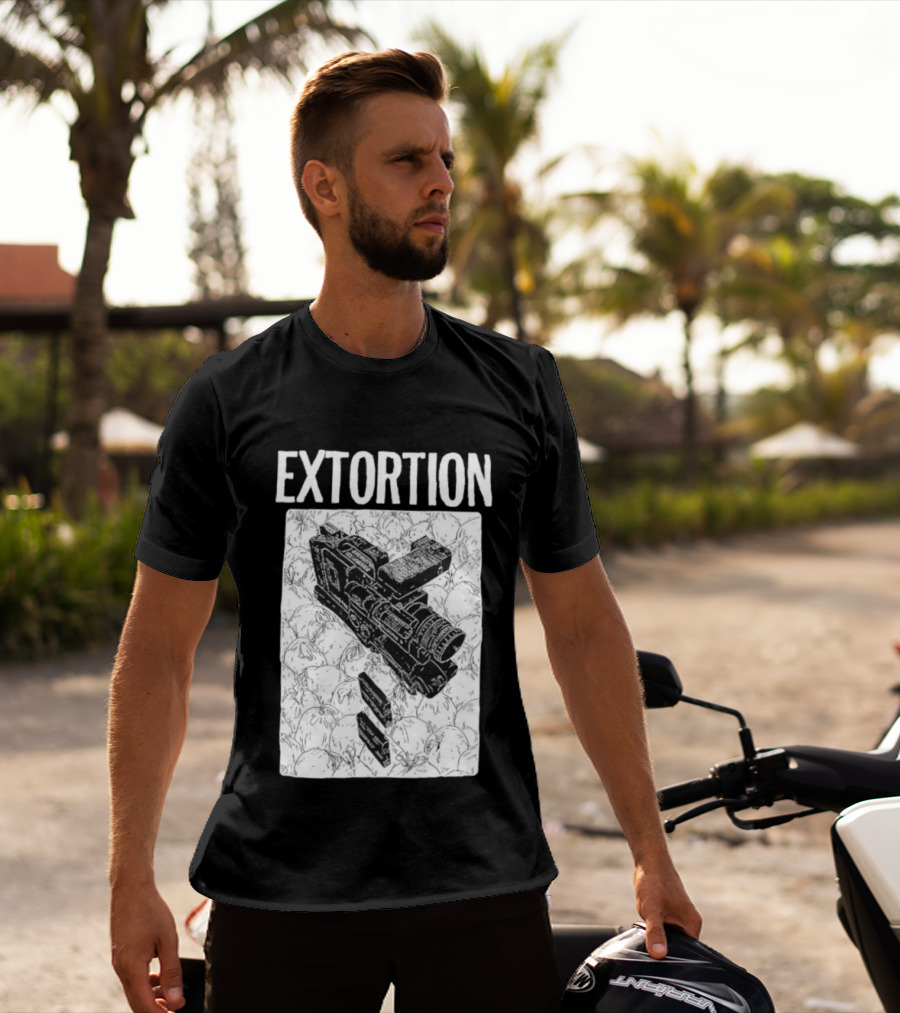 Extortion Band Video Camera Hardcore Punk T-Shirt