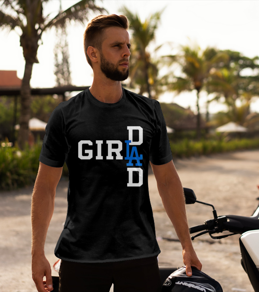 Los Angeles Dodgers MLB Girl Dad Baseball T-Shirt