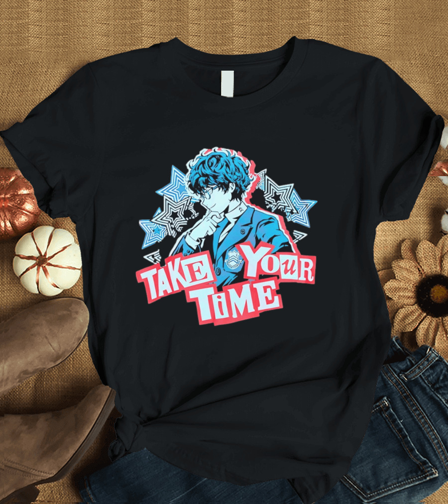 Persona 5 Joker Take Your Time Stars T-Shirt