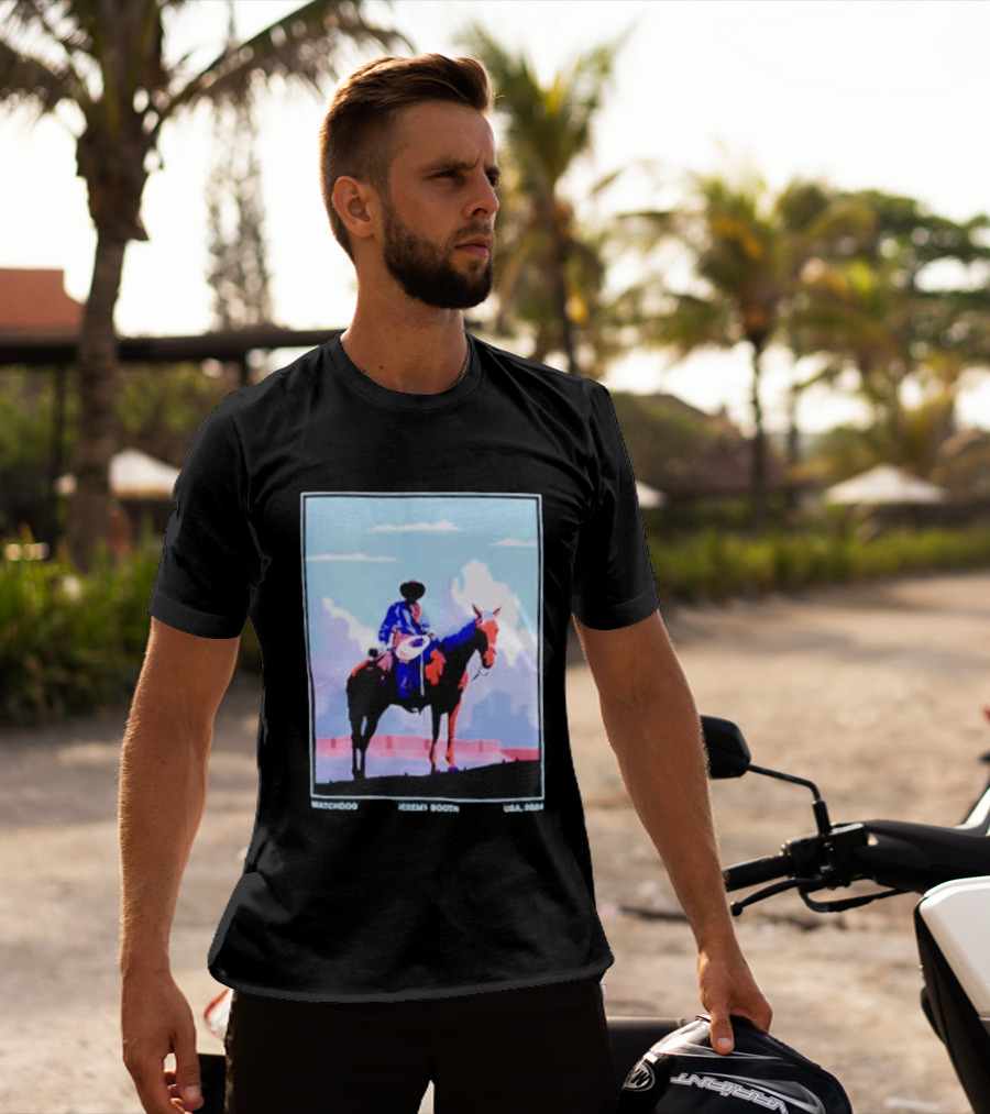 Dog Cowboy By Jeremy Booth USA 2024 T-Shirt