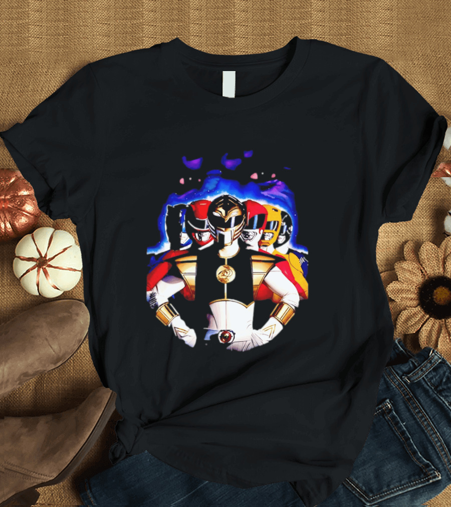 Power Rangers White Ranger Mighty Morphin Team Legacy T-Shirt
