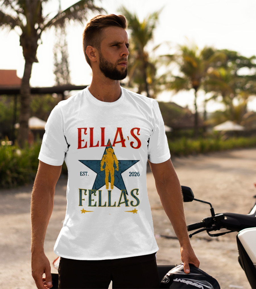 Ella's Fellas Est 2026 Astronaut Star T-Shirt