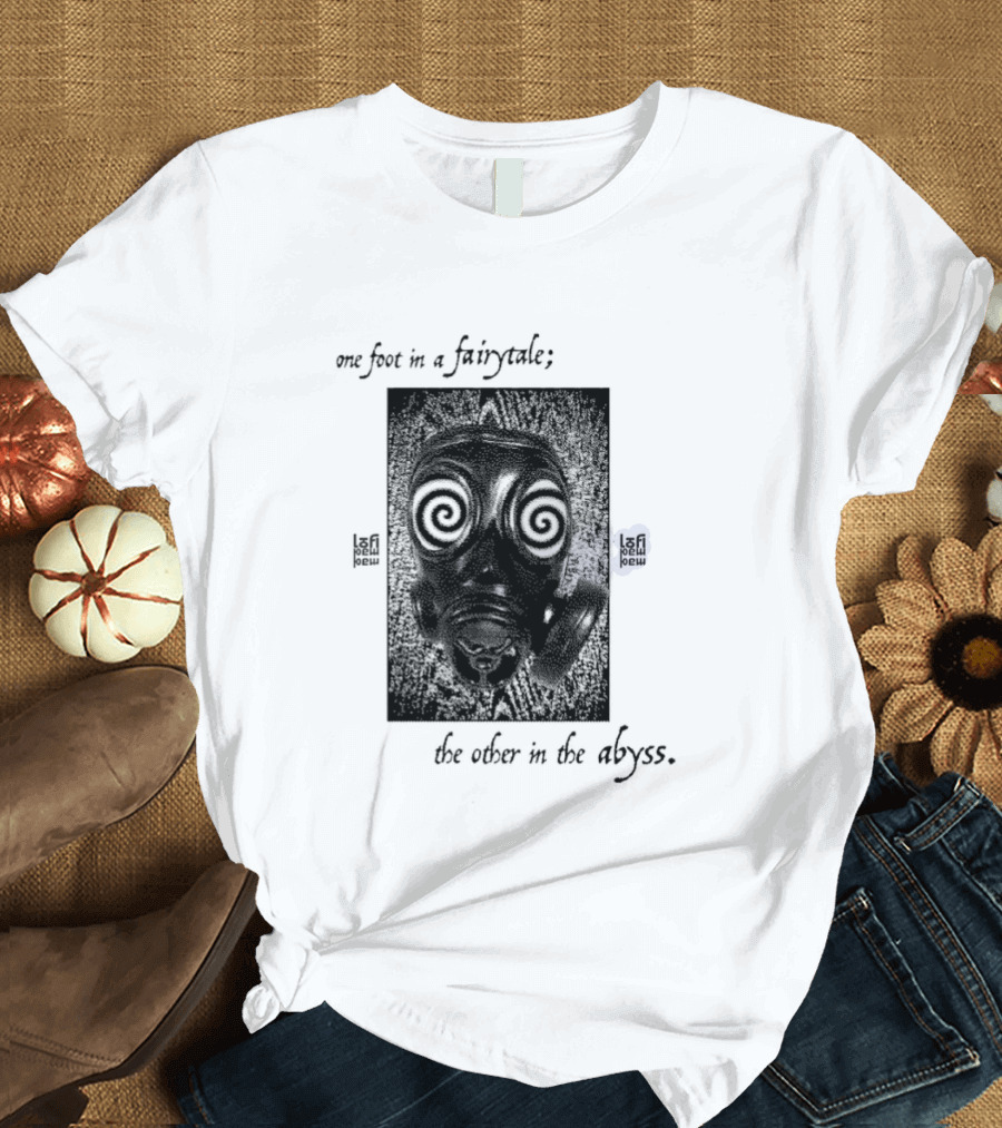 One Foot In A Fairytale The Other In The Abyss Hypnotic Spiral Eyes Face T-Shirt