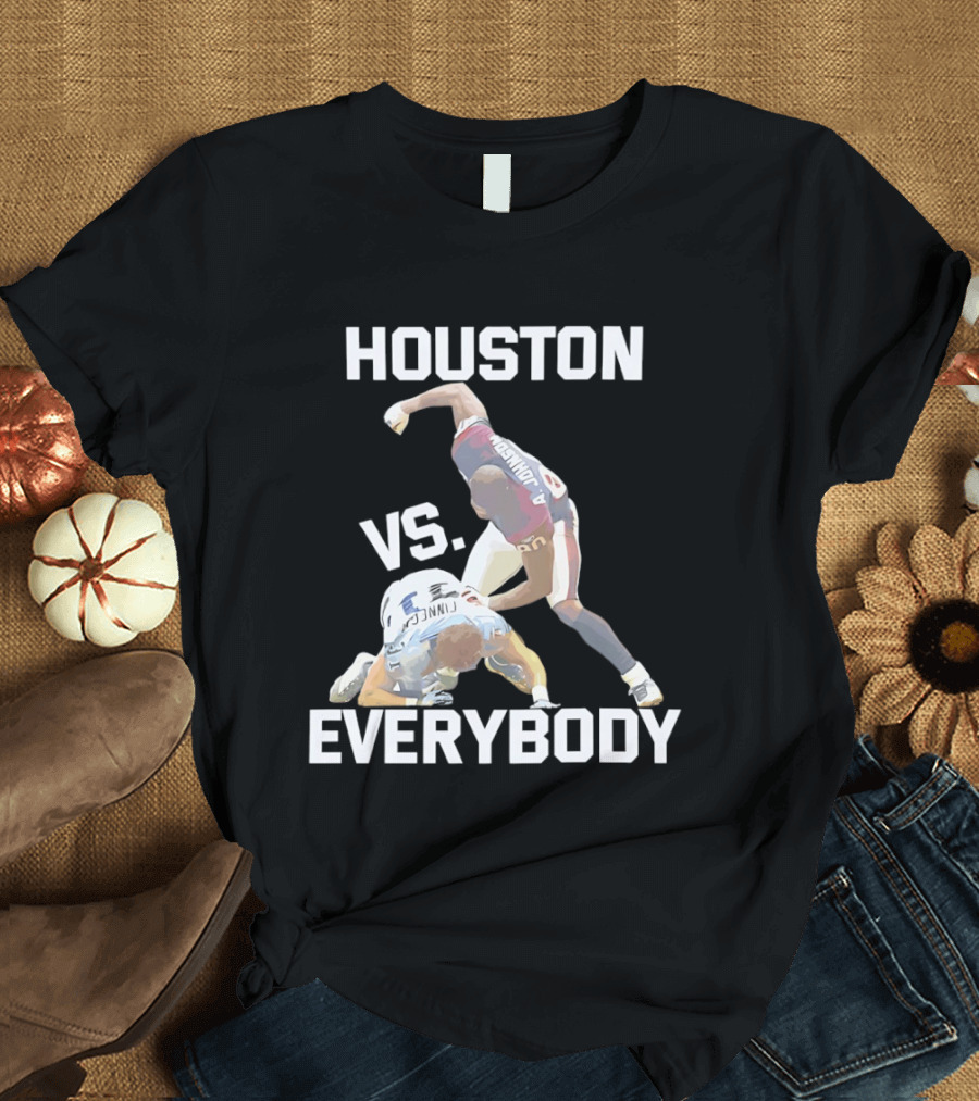 Houston Andre Johnson Vs Cortland Finnegan Everybody Texans Football Rivalry T-Shirt
