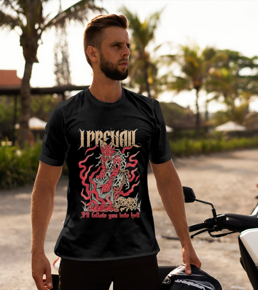 I Prevail Follow You Into Hell Devil Art By Artistfirst T-Shirt
