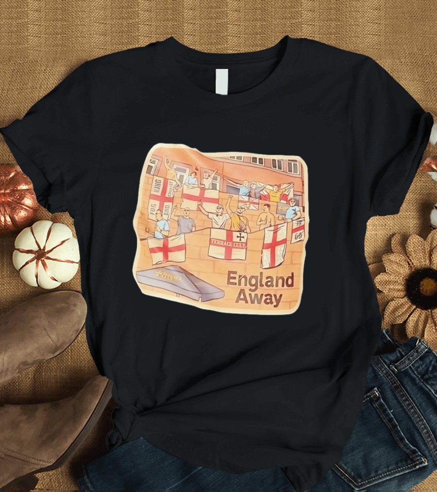 England Away Terrace Cult For King And Country Flag T-Shirt