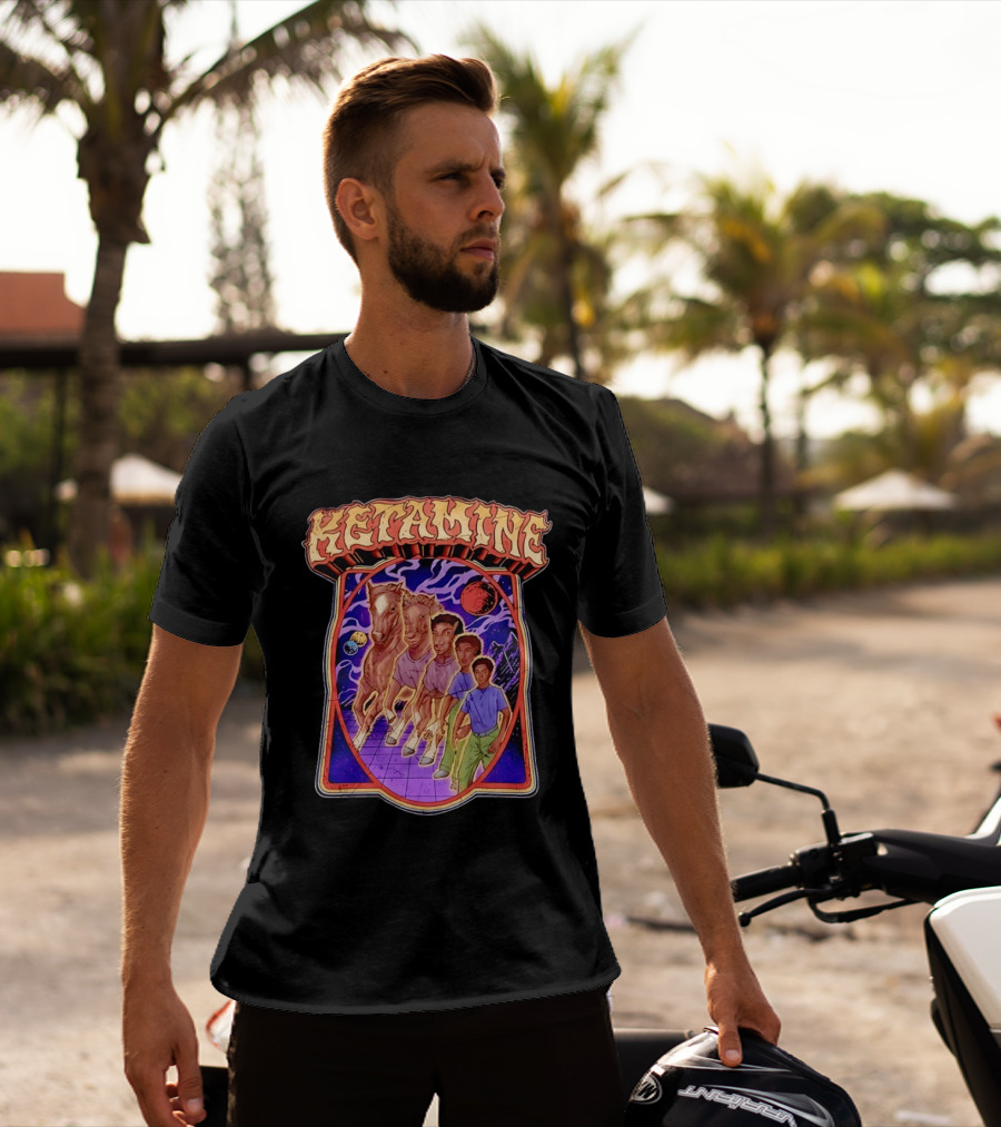 Ketamine Horse Morph Psychedelic Surreal Transformation T-Shirt