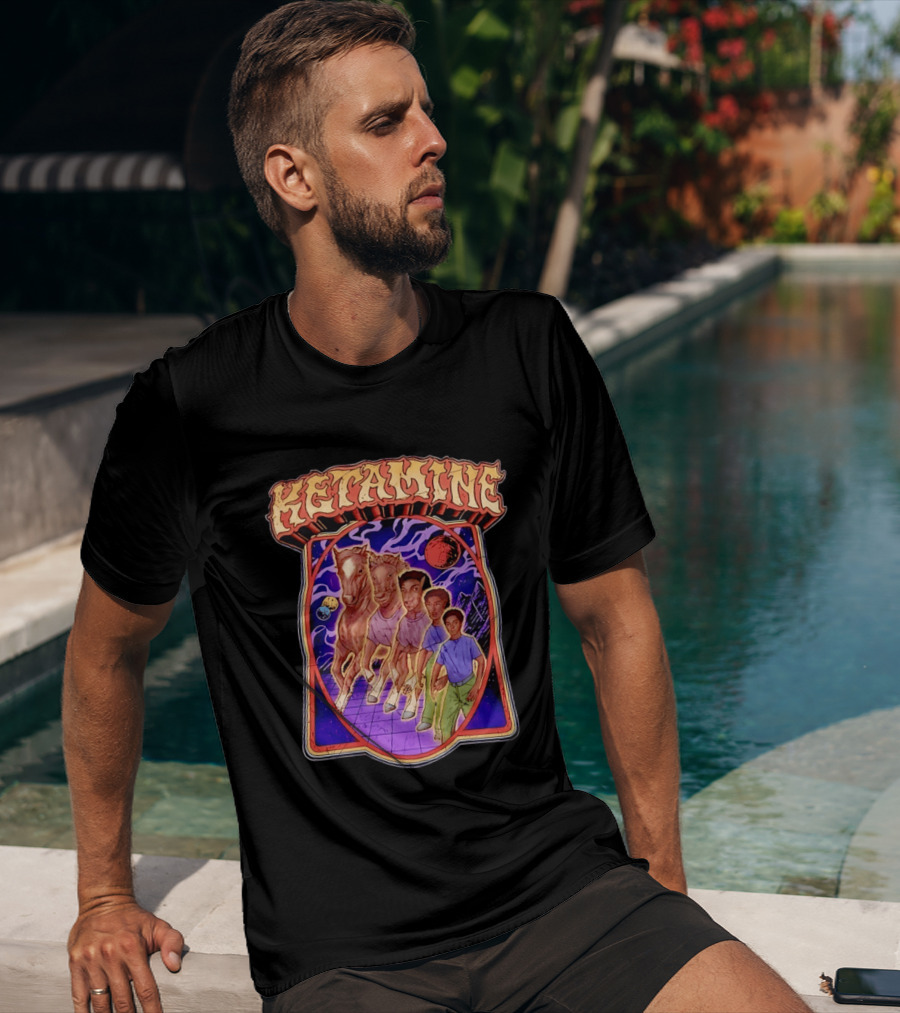 Ketamine Horse Morph Psychedelic Surreal Transformation T-Shirt