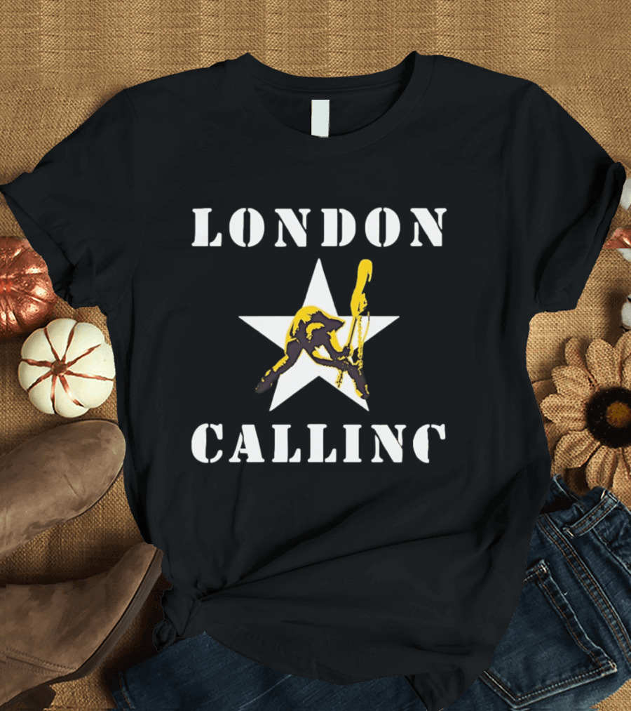 London Calling The Clash Punk Rock Band Star T-Shirt