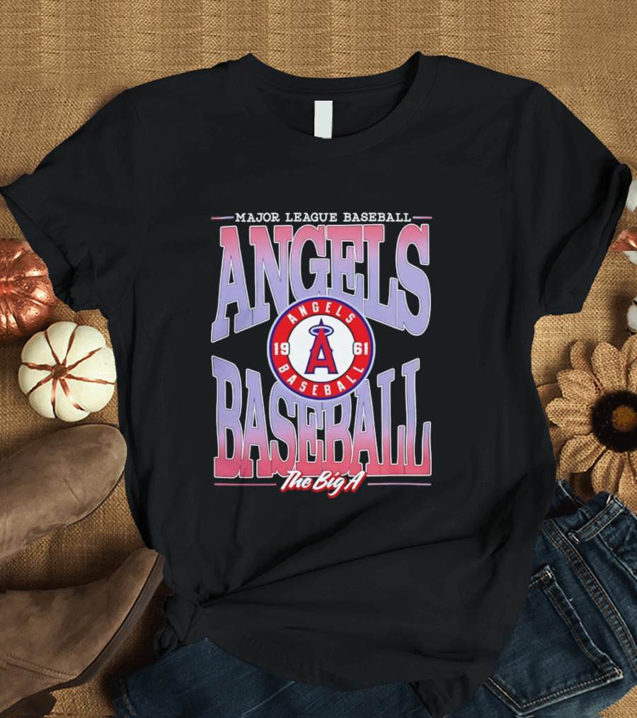 Los Angeles Angels Baseball The Big A 1961 Major League Angels T-Shirt