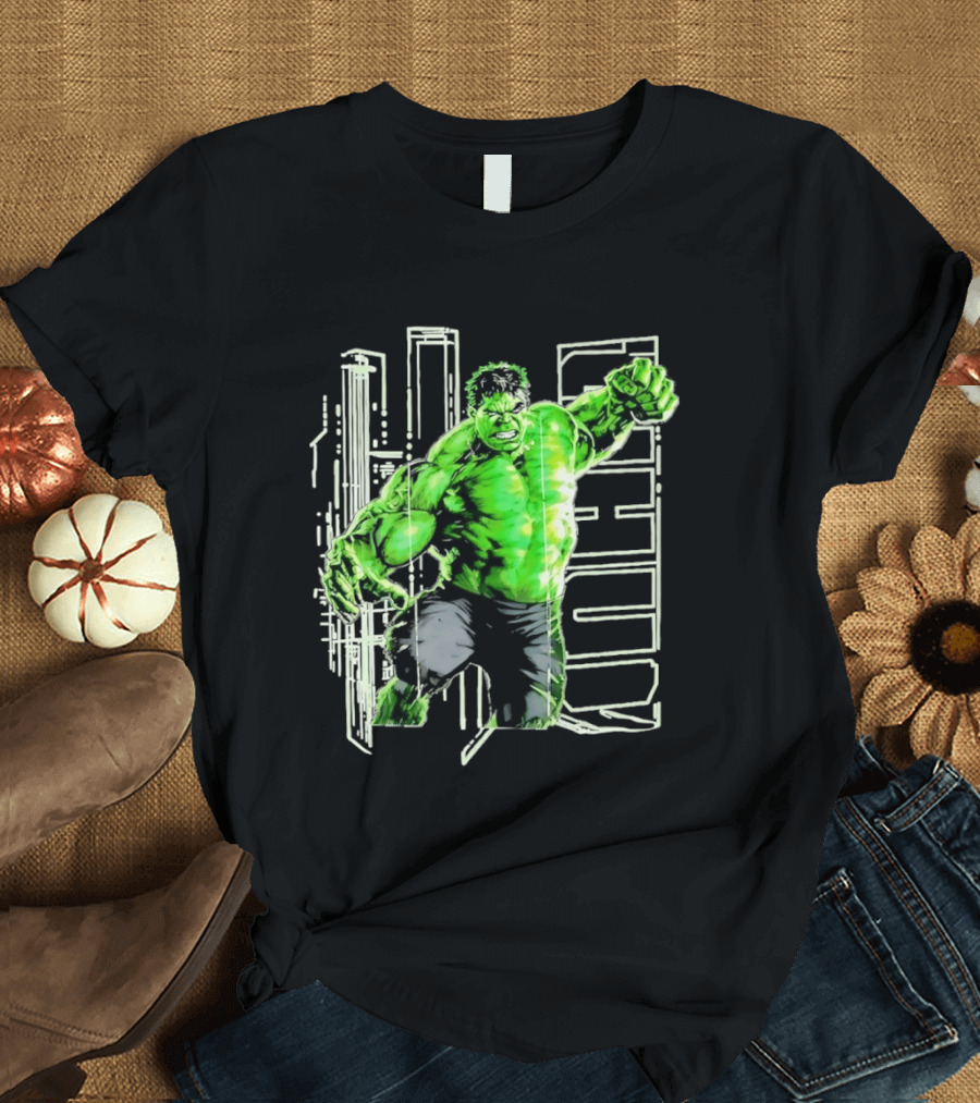 Marvel Hulk Glow Gamma Smash Action T-Shirt