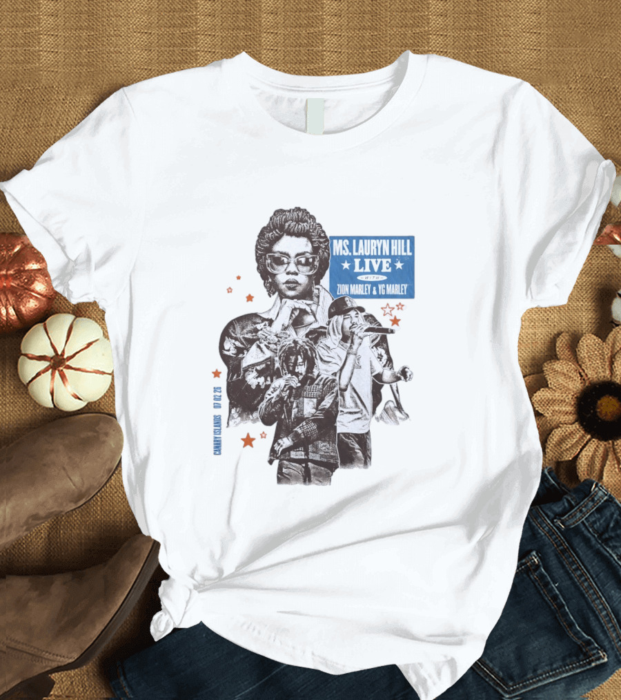Ms Lauryn Hill Live Zion Marley YG Marley Canary Islands February 2026 T-Shirt