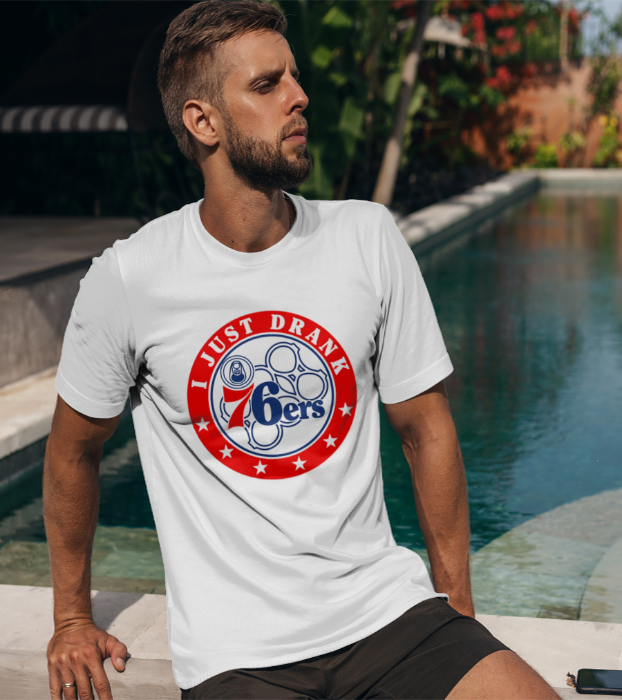 Philadelphia 76ers I Just Drank Beer Ring Stars T-Shirt