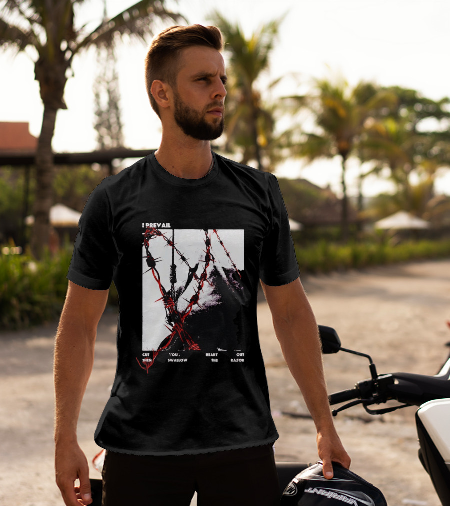 I Prevail Cut Your Heart Out Swallow The Razor Barbed Wire T-Shirt