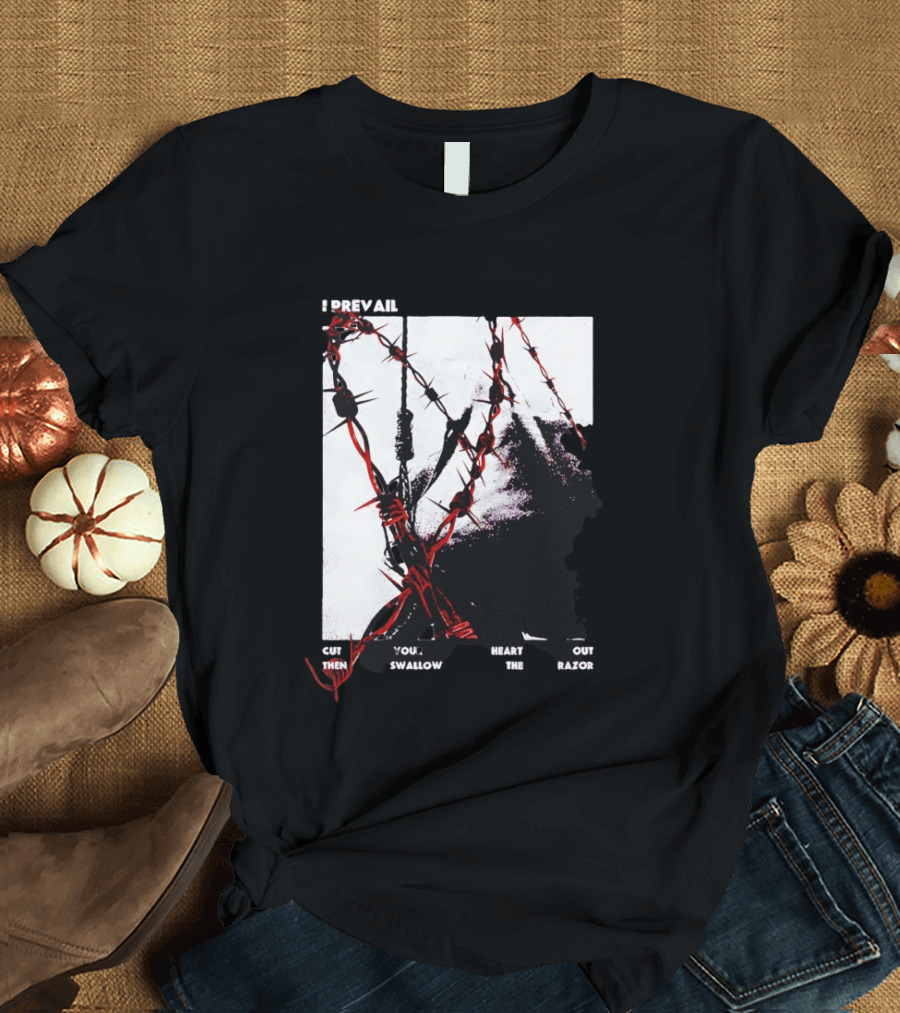 I Prevail Cut Your Heart Out Swallow The Razor Barbed Wire T-Shirt