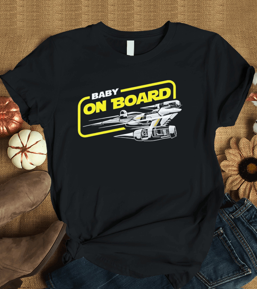 Star Wars Baby On Board X Wing Spaceship T-Shirt