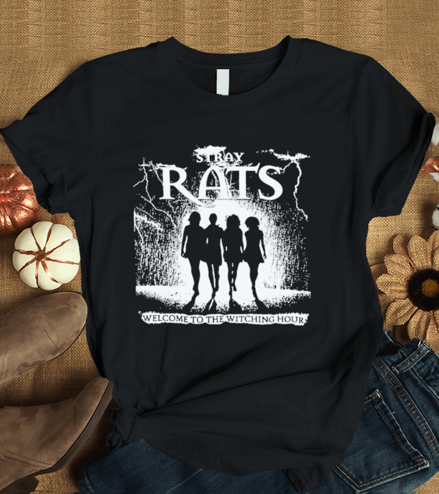 Stray Rats Welcome To The Witching Hour Silhouette Lightning T-Shirt