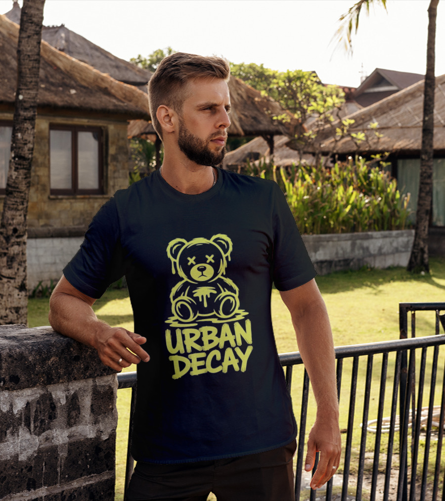 Teddy Bear Urban Decay Dripping Graffiti T-Shirt