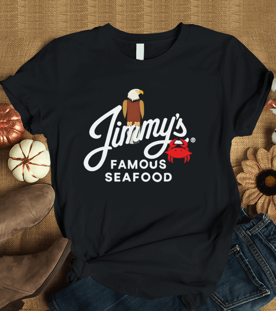 Jimmy's Famous Seafood Eagle And Crab T-Shirt