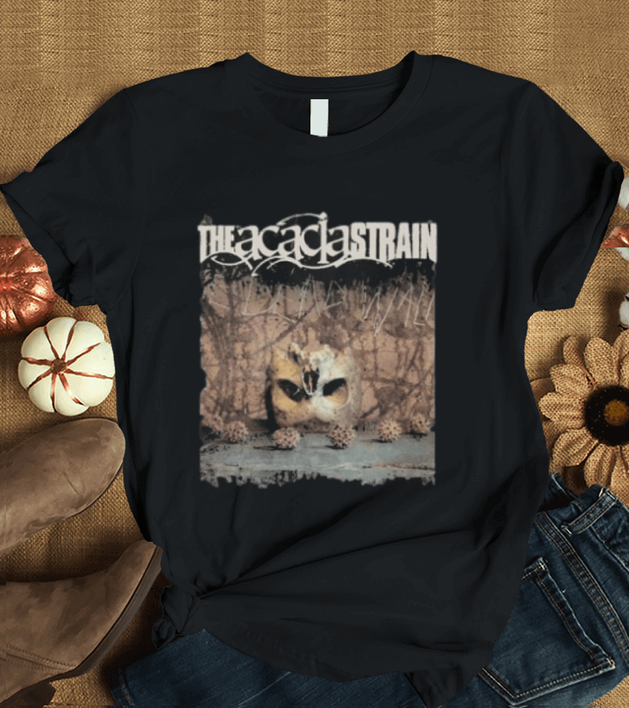 The Acacia Strain The Dead Walk Album Mask Skull Image T-Shirt