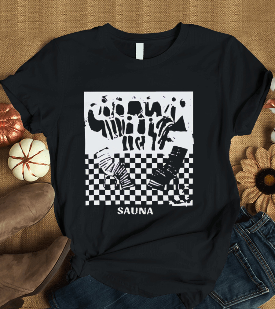 Finding Emily Sauna Angourie Rice Black And White Checkered T-Shirt