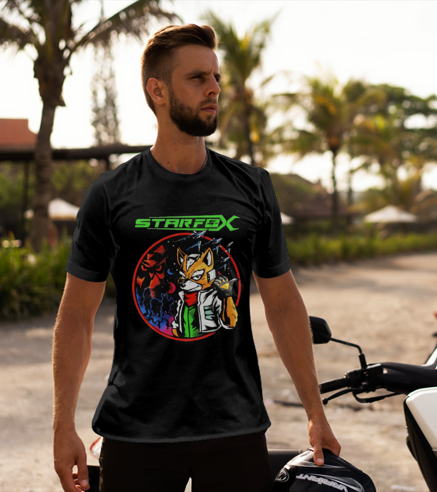 Star Fox Fox McCloud Retro Space Adventure T-Shirt