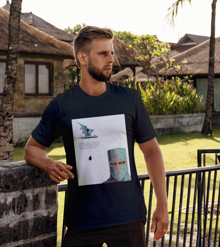 Knight Crusader I Feel Like A Lot Of My Problems Would Be Solved If I Had A Dragon T-Shirt