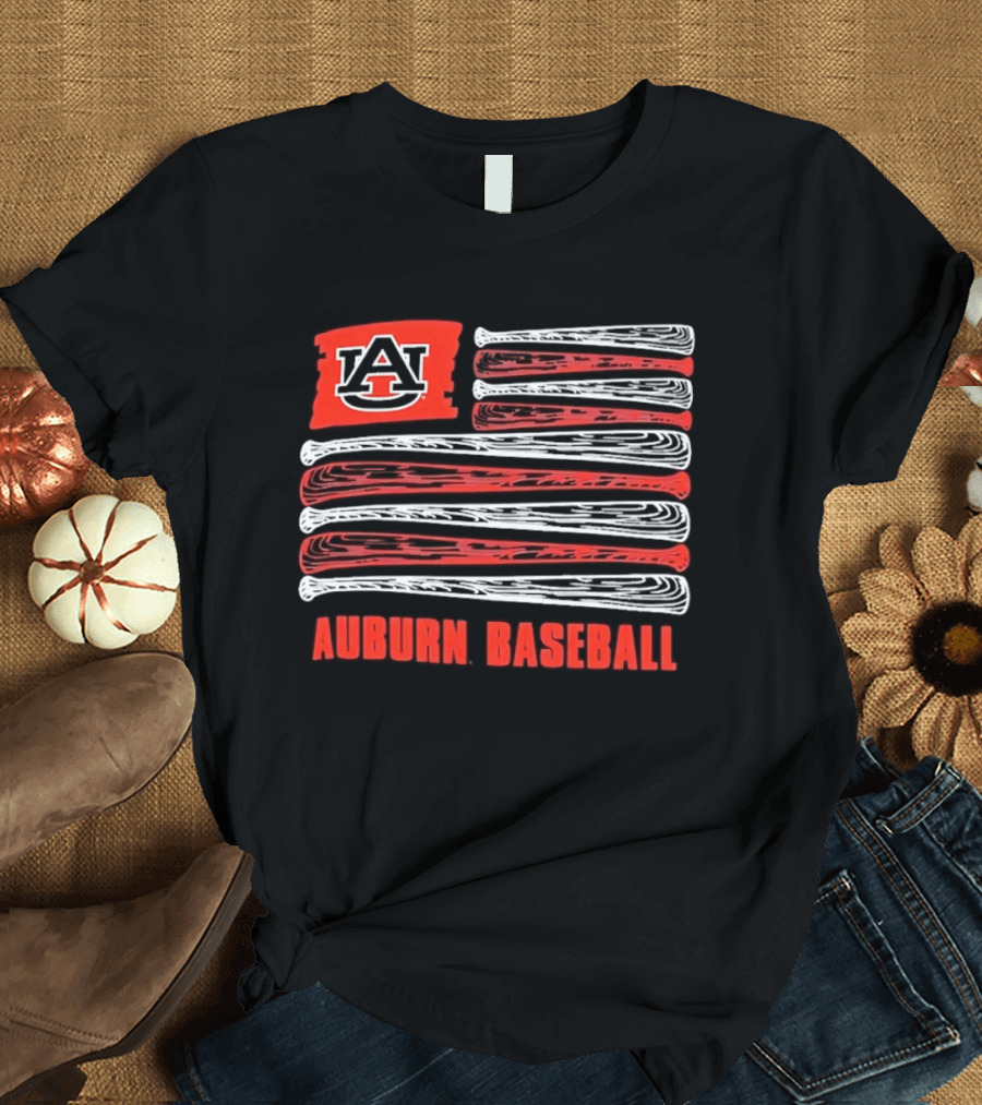 Auburn Tigers America's 250 Flag Baseball Team Spirit T-Shirt