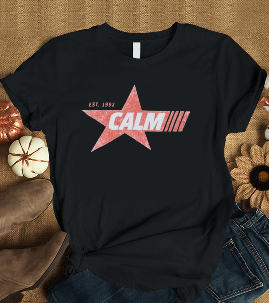 Calm Red Star Est 1992 T-Shirt