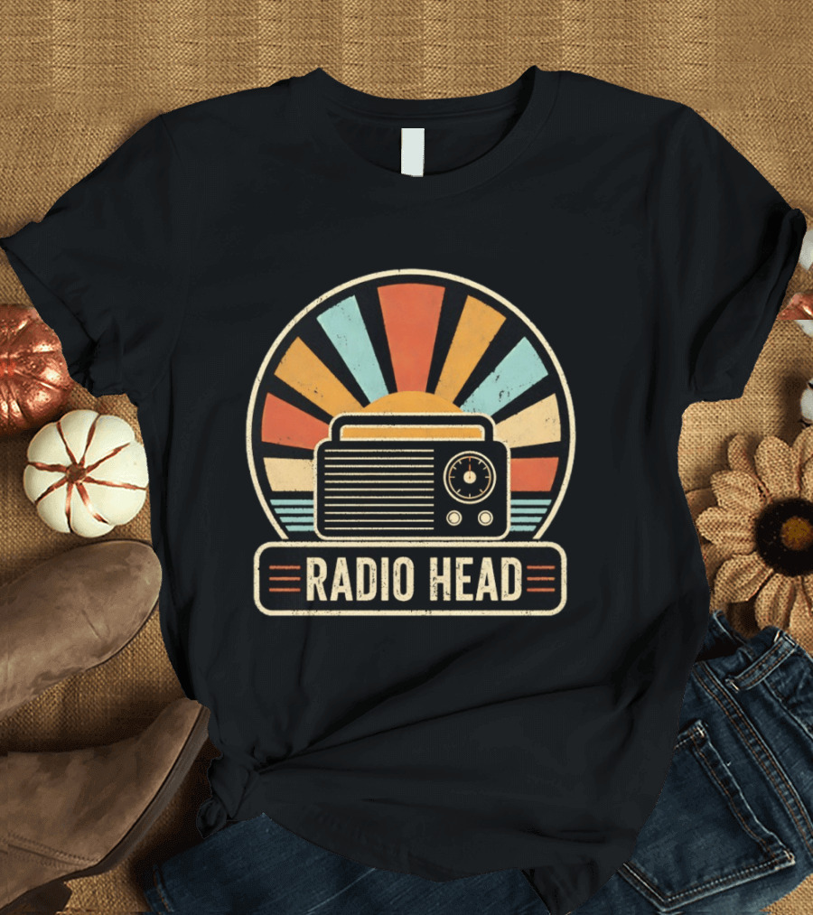 Radio Head Vintage Sunset Radio Vibes T-Shirt