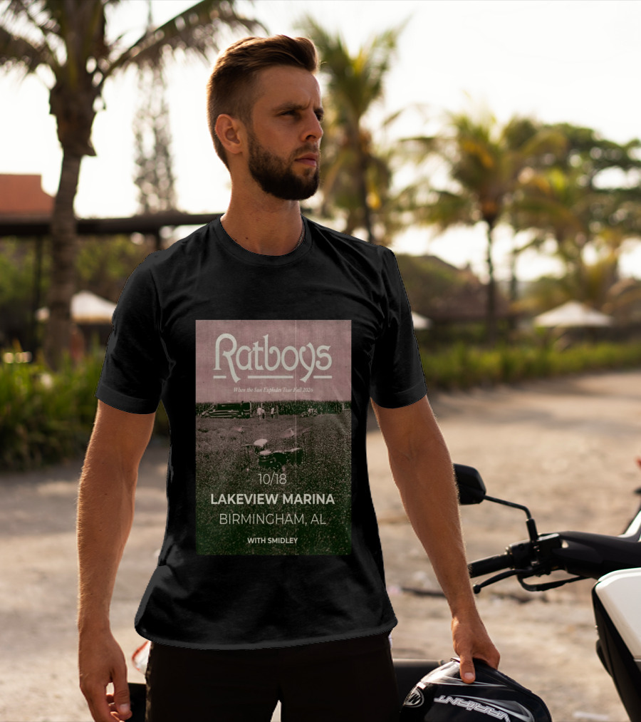 Ratboys When The Sun Explodes Tour Lakeview Marina Birmingham AL 10 18 2026 With Smidley T-Shirt