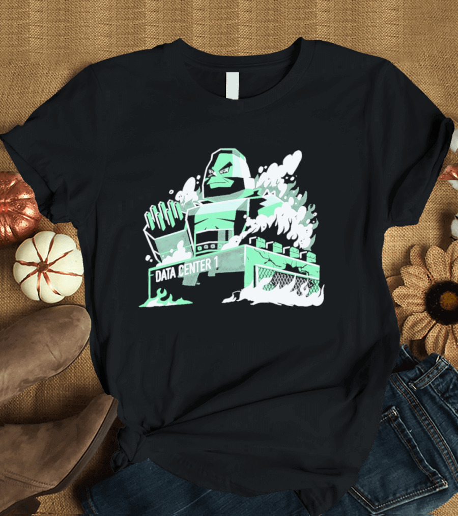 Data Center 1 Final Fantasy Avalanche AI Block Robot T-Shirt