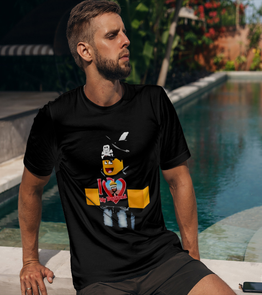 Roblox I Love My Boyfriend Heart Avatar T-Shirt