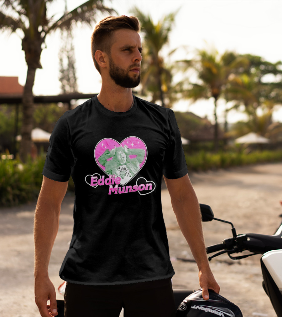Eddie Munson Hellfire Club Heart Frame Stranger Things T-Shirt