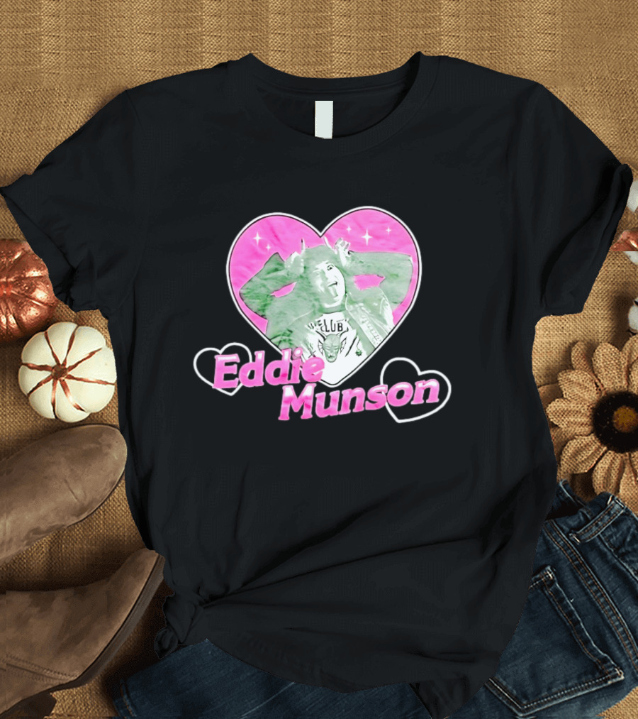 Eddie Munson Hellfire Club Heart Frame Stranger Things T-Shirt