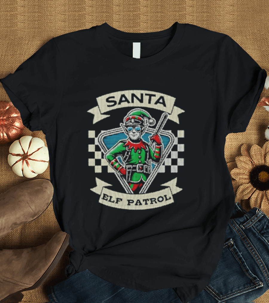Santa Elf Patrol Festive Fun Christmas Adventure T-Shirt