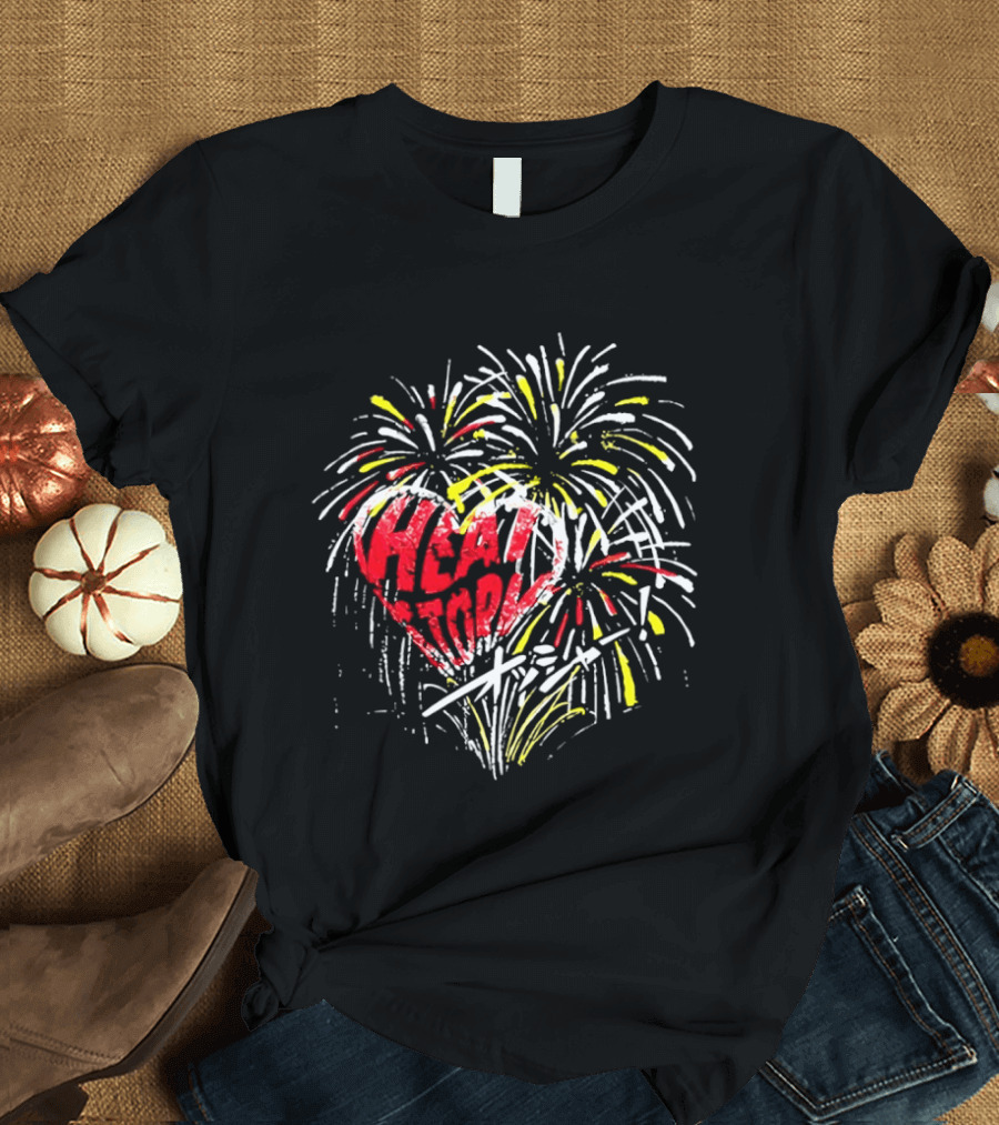 Heat Tokyo Firework Heart Japanese Display T-Shirt