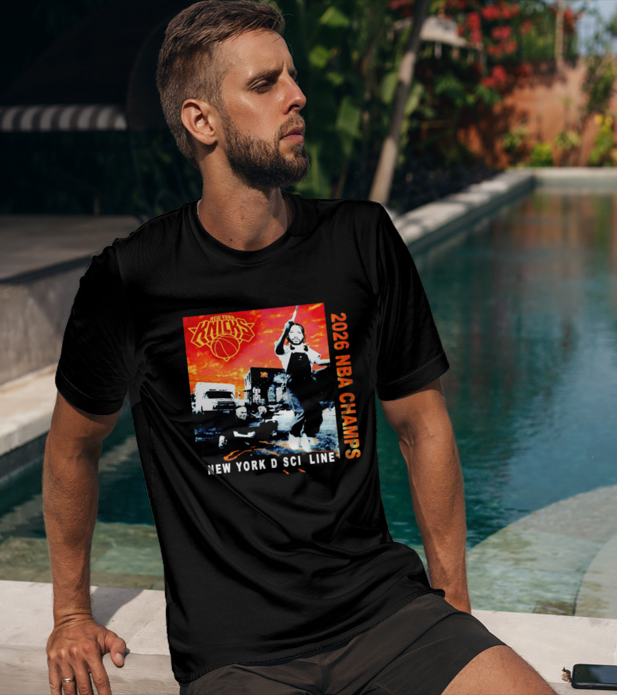 New York Knicks 2026 NBA Champs New York Discipline Rap Album T-Shirt
