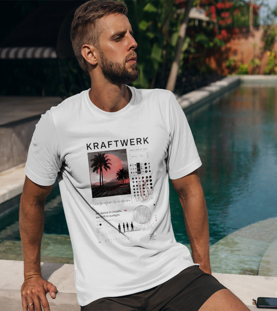 Kraftwerk Mensch Maschine Sonne We Dance In Circuits We Drift In Sunlight T-Shirt