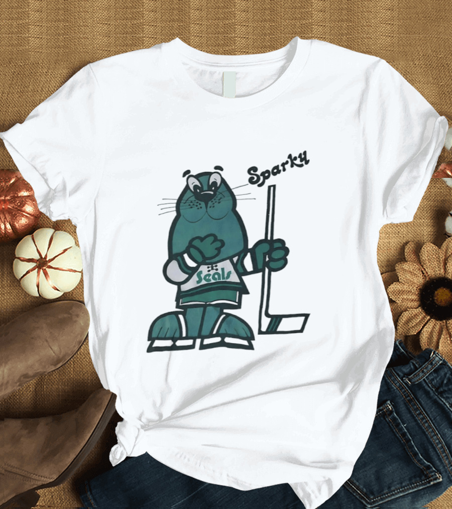 Sparky Seals Hockey Team California Golden Seals T-Shirt