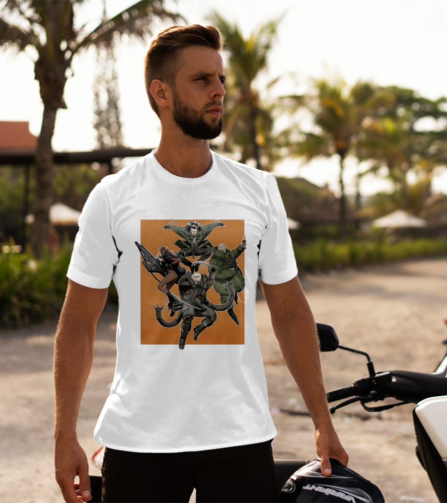 Metal Solid Hideo Kojima Characters T-Shirt