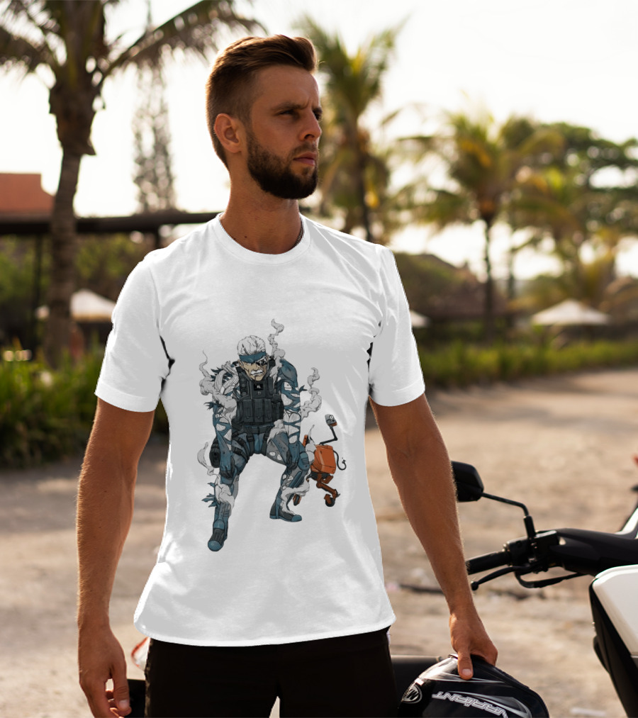 Metal Gear Solid Old Snake Konami Stealth Action Duo T-Shirt