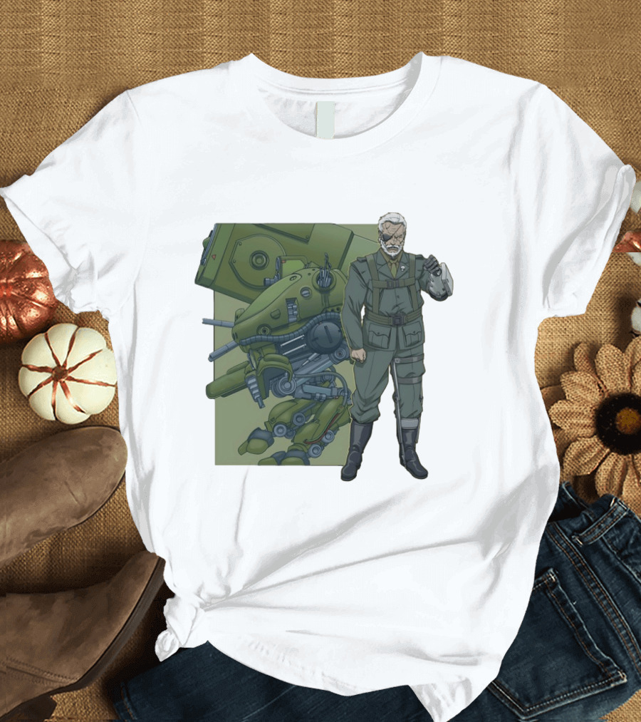 Big Boss Metal Gear Solid Character And Mech T-Shirt