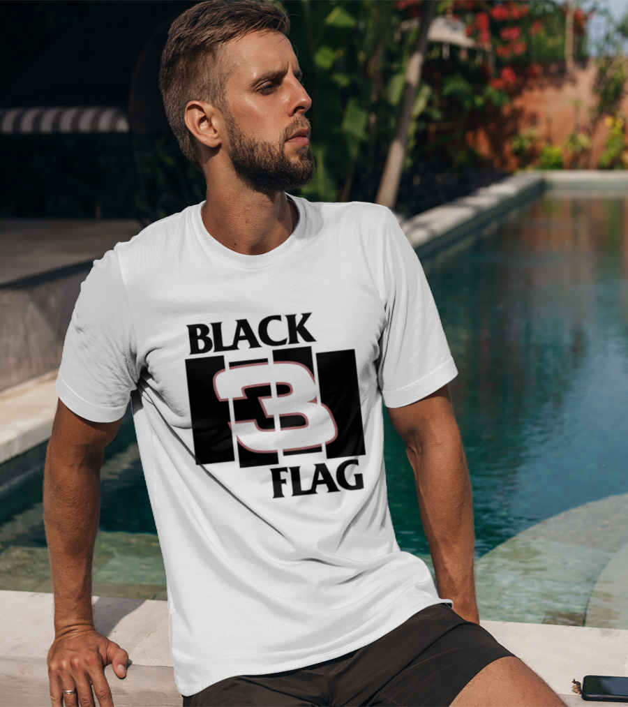 Black 3 Flag T-Shirt