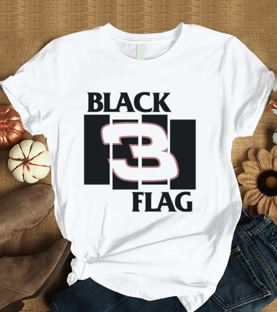 Black 3 Flag T-Shirt