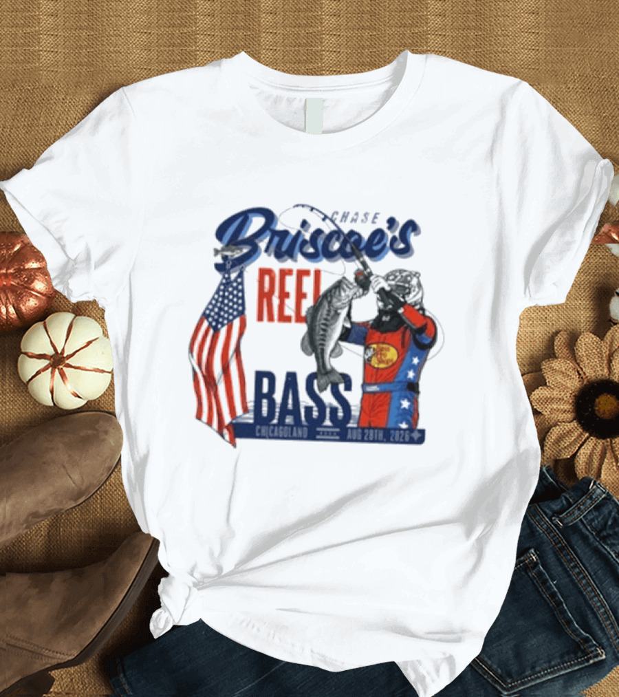 Chase Briscoe's Reel Bass Pro Shops Chicagoland Aug 28th 2026 T-Shirt