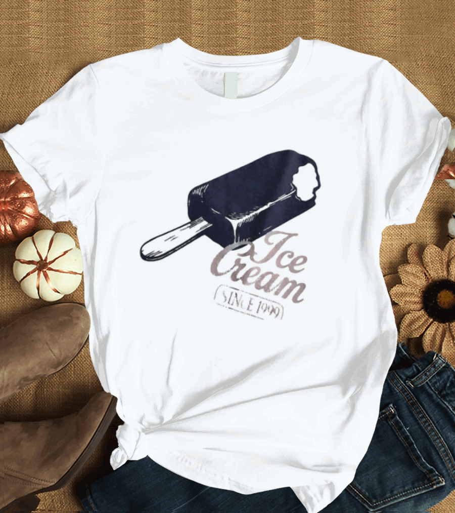 Ice Cream Popsicle Since 1999 Retro Dessert Delight T-Shirt