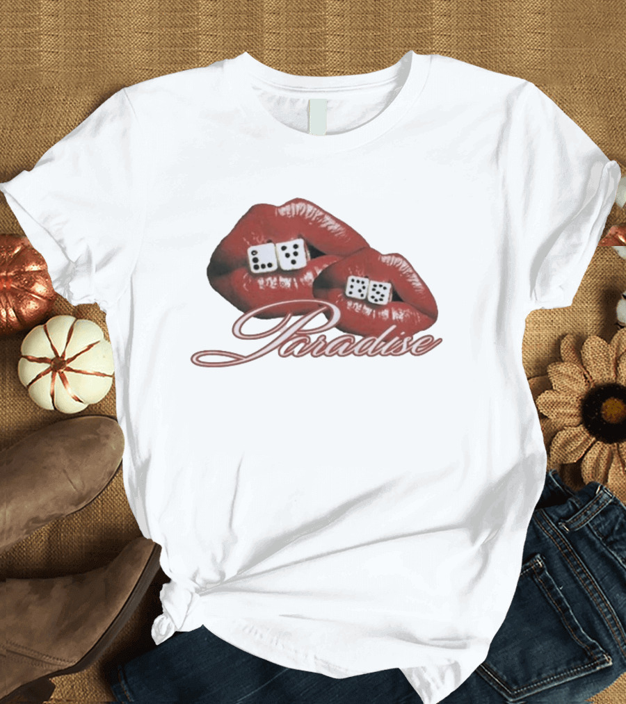 Isaiah Falls LVRS Paradise Red Lips Dice T-Shirt